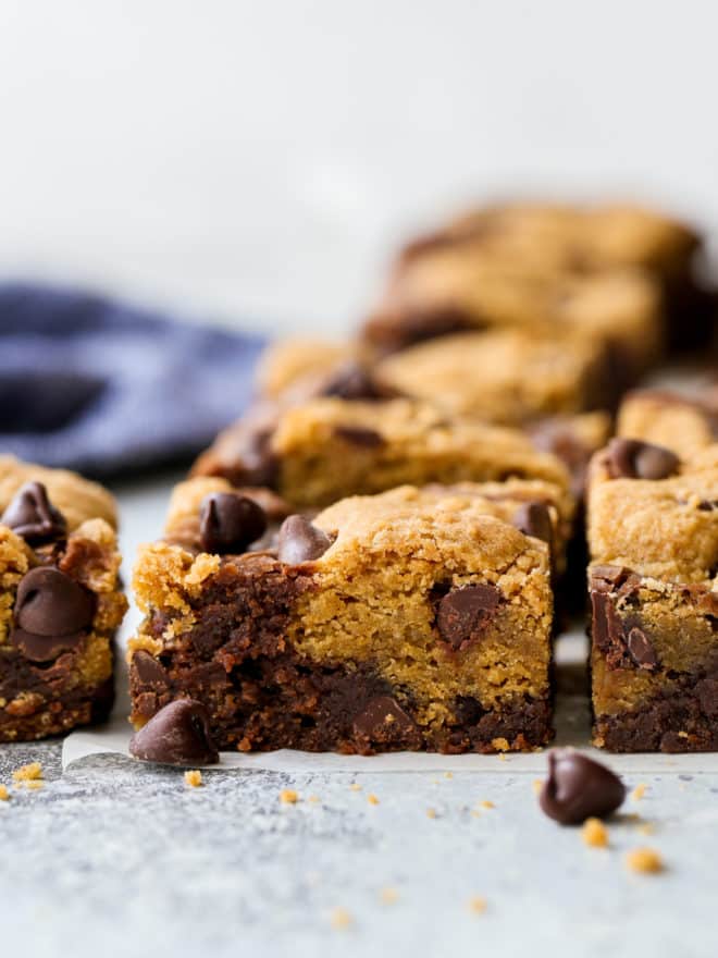 Chocolate Chip Cookie Brownies - Completely Delicious