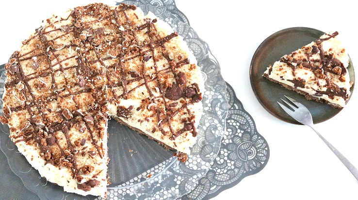 Witte chocolade cheesecake met truffelkruidnoten - Chickslovefood