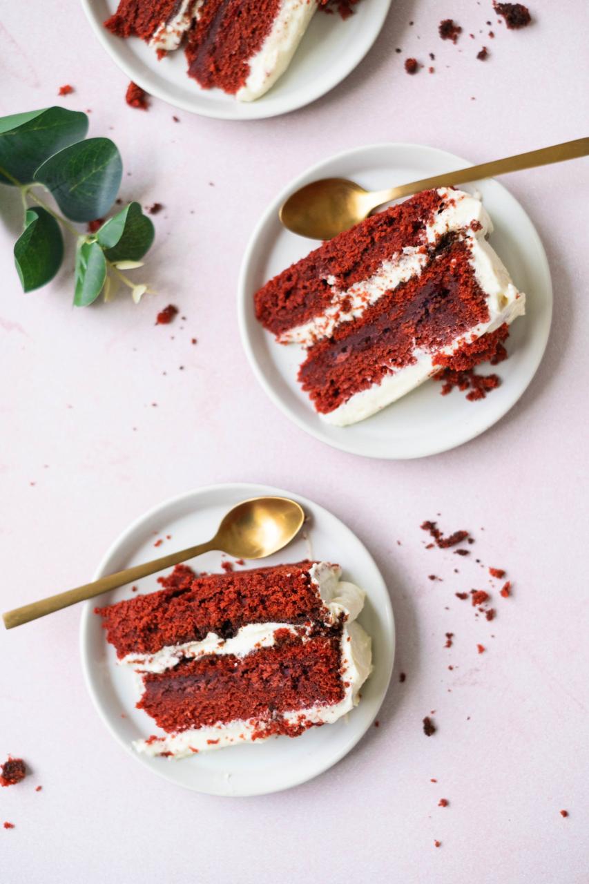 Red Velvet cake (Suikervrij) -