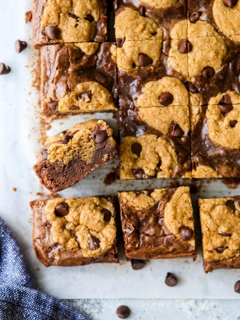 Chocolate Chip Cookie Brownies - Completely Delicious