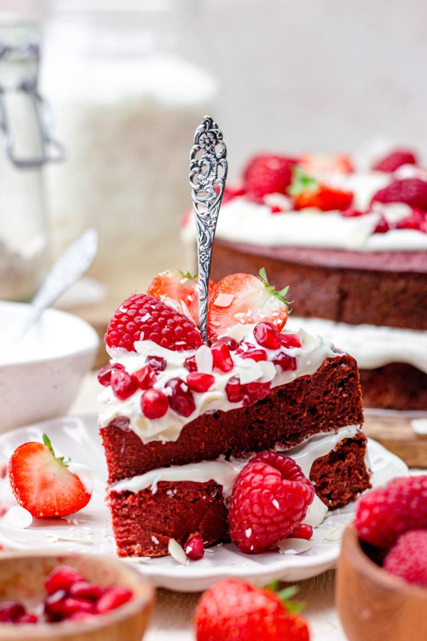Gezonde red velvet taart | glutenvrij & lactosevrij - Food by Sann