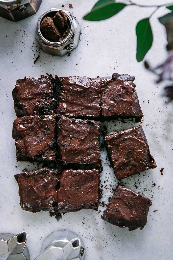 Leftover Espresso Grounds Brownies ⋆ Reuse coffee grounds in brownies!